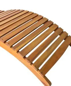 vidaXL Sun Lounger Solid Acacia Wood Brown