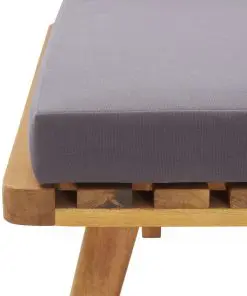 vidaXL Garden Bench with Cushions 115 cm Solid Acacia Wood