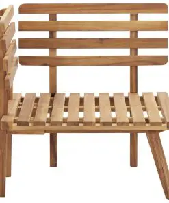 vidaXL Garden Corner Sofa with Cushions Solid Acacia Wood