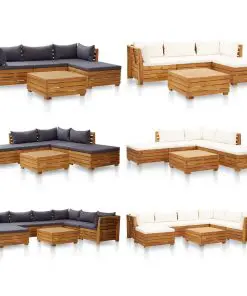 vidaXL Sectional Table 1 pc Solid Acacia Wood