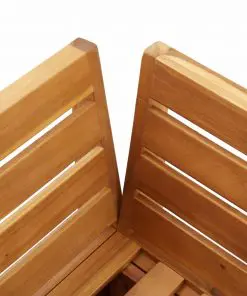 vidaXL Sectional Corner Sofa 1 pc with Cushions Solid Acacia Wood