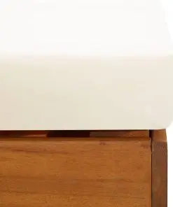 vidaXL Sectional Corner Sofa 1 pc with Cushions Solid Acacia Wood