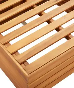 vidaXL Sectional Middle Sofa 1 pc with Cushions Solid Acacia Wood