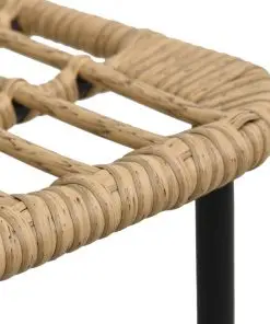 vidaXL Garden Chairs 2 pcs Poly Rattan Oak