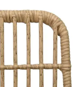vidaXL 3 Piece Bistro Set Poly Rattan Oak