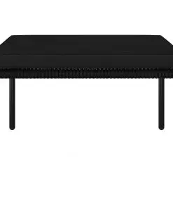 vidaXL 8 Piece Garden Lounge Set with Cushions Black PVC