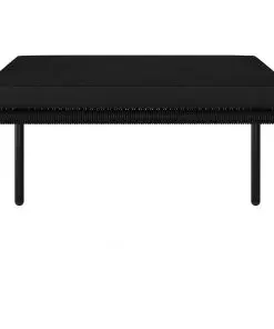 vidaXL 3 Piece Garden Lounge Set with Cushions Black PVC