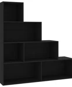 vidaXL Book Cabinet/Room Divider Black 155x24x160 cm Chipboard