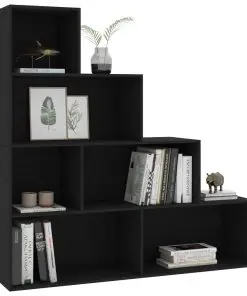 vidaXL Book Cabinet/Room Divider Black 155x24x160 cm Chipboard