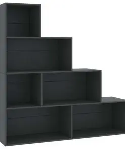 vidaXL Book Cabinet/Room Divider Grey 155x24x160 cm Chipboard