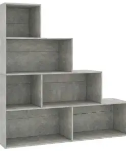vidaXL Book Cabinet/Room Divider Concrete Grey 155x24x160 cm Chipboard
