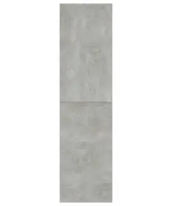 vidaXL Book Cabinet/Room Divider Concrete Grey 155x24x160 cm Chipboard