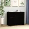 vidaXL Sideboard Black 88x30x70 cm Chipboard