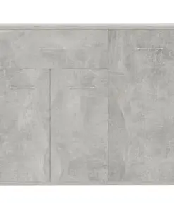 vidaXL Sideboard Concrete Grey 88x30x70 cm Chipboard