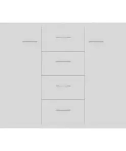 vidaXL Sideboard White 88x30x65 cm Chipboard