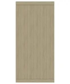 vidaXL Sideboard White and Sonoma Oak 88x30x65 cm Chipboard