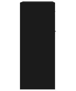 vidaXL Sideboard Black 60x30x75 cm Chipboard