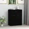 vidaXL Sideboard Black 60x30x75 cm Chipboard