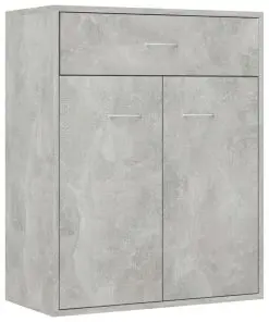 vidaXL Sideboard Concrete Grey 60x30x75 cm Chipboard