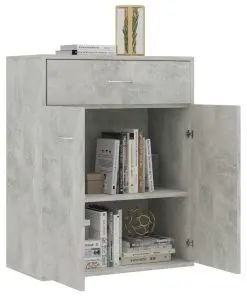 vidaXL Sideboard Concrete Grey 60x30x75 cm Chipboard