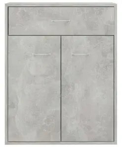 vidaXL Sideboard Concrete Grey 60x30x75 cm Chipboard