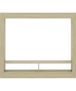 vidaXL TV Cabinet Sonoma Oak 152x22x113 cm Chipboard