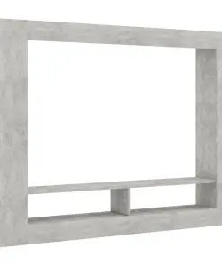 vidaXL TV Cabinet Concrete Grey 152x22x113 cm Chipboard