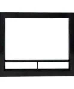 vidaXL TV Cabinet High Gloss Black 152x22x113 cm Chipboard