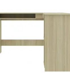 vidaXL L-Shaped Corner Desk Sonoma Oak 120x140x75 cm Chipboard