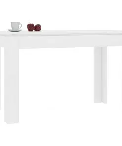 vidaXL Dining Table White 120x60x76 cm Chipboard