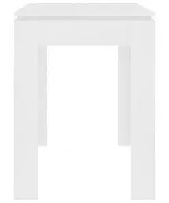 vidaXL Dining Table White 120x60x76 cm Chipboard