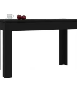 vidaXL Dining Table Black 120x60x76 cm Chipboard