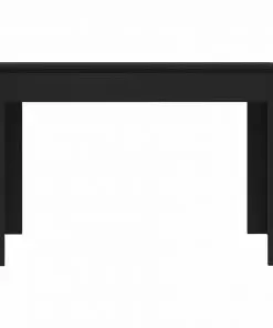 vidaXL Dining Table Black 120x60x76 cm Chipboard