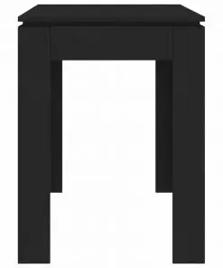 vidaXL Dining Table Black 120x60x76 cm Chipboard