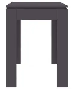 vidaXL Dining Table Grey 120x60x76 cm Chipboard