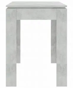 vidaXL Dining Table Concrete Grey 120x60x76 cm Chipboard