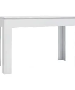 vidaXL Dining Table High Gloss White 120x60x76 cm Chipboard