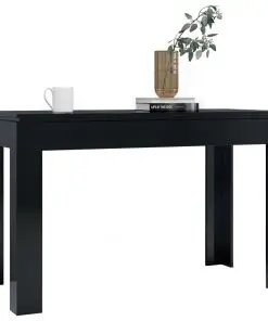 vidaXL Dining Table High Gloss Black 120x60x76 cm Chipboard