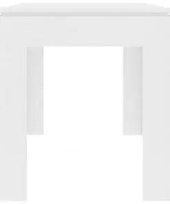 vidaXL Dining Table White 140x70x76 cm Chipboard