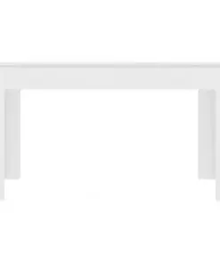 vidaXL Dining Table White 140x70x76 cm Chipboard