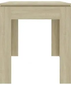 vidaXL Dining Table Sonoma Oak 140x70x76 cm Chipboard