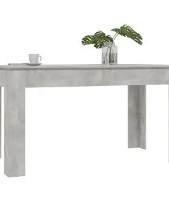 vidaXL Dining Table Concrete Grey 140x70x76 cm Chipboard