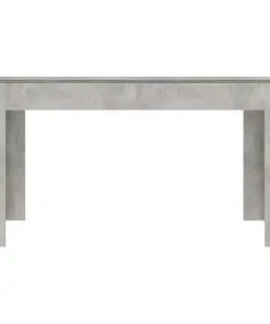 vidaXL Dining Table Concrete Grey 140x70x76 cm Chipboard