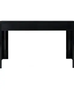 vidaXL Dining Table High Gloss Black 140x70x76 cm Chipboard