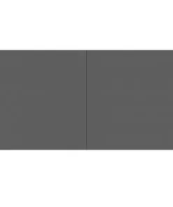 vidaXL Dining Table High Gloss Grey 140x70x76 cm Chipboard