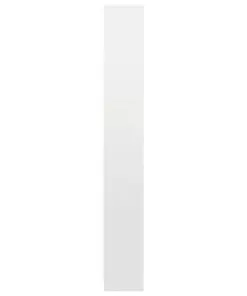 vidaXL 5-Tier Book Cabinet High Gloss White 40x24x175 cm Chipboard