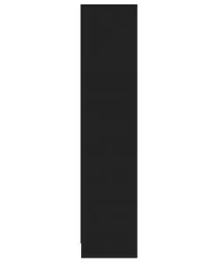 vidaXL 3-Tier Book Cabinet Black 60x24x108 cm Chipboard