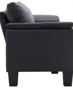 vidaXL 3-Seater Sofa Dark Grey Fabric