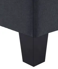 vidaXL 3-Seater Sofa Dark Grey Fabric