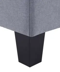 vidaXL 4-Seater Sofa Light Grey Fabric